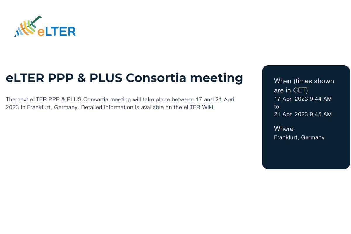 eLTER PPP & PLUS Consortia meeting